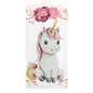 Baby Unicorn with Pink Roses Beach Towel - 61.4" x 30.3