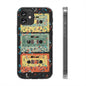 80's Jam Cassette Tapes Clear Mobile Phone Case