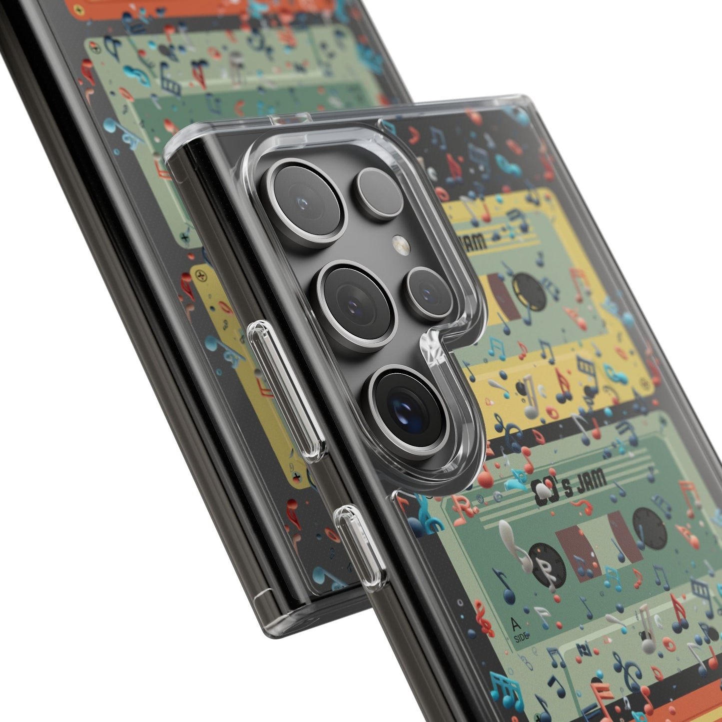 80's Jam Cassette Tapes Clear Mobile Phone Case