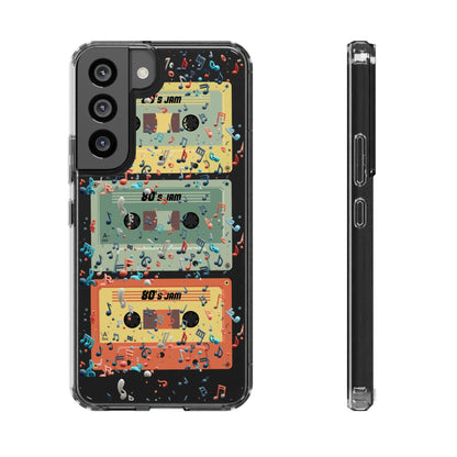80's Jam Cassette Tapes Clear Mobile Phone Case