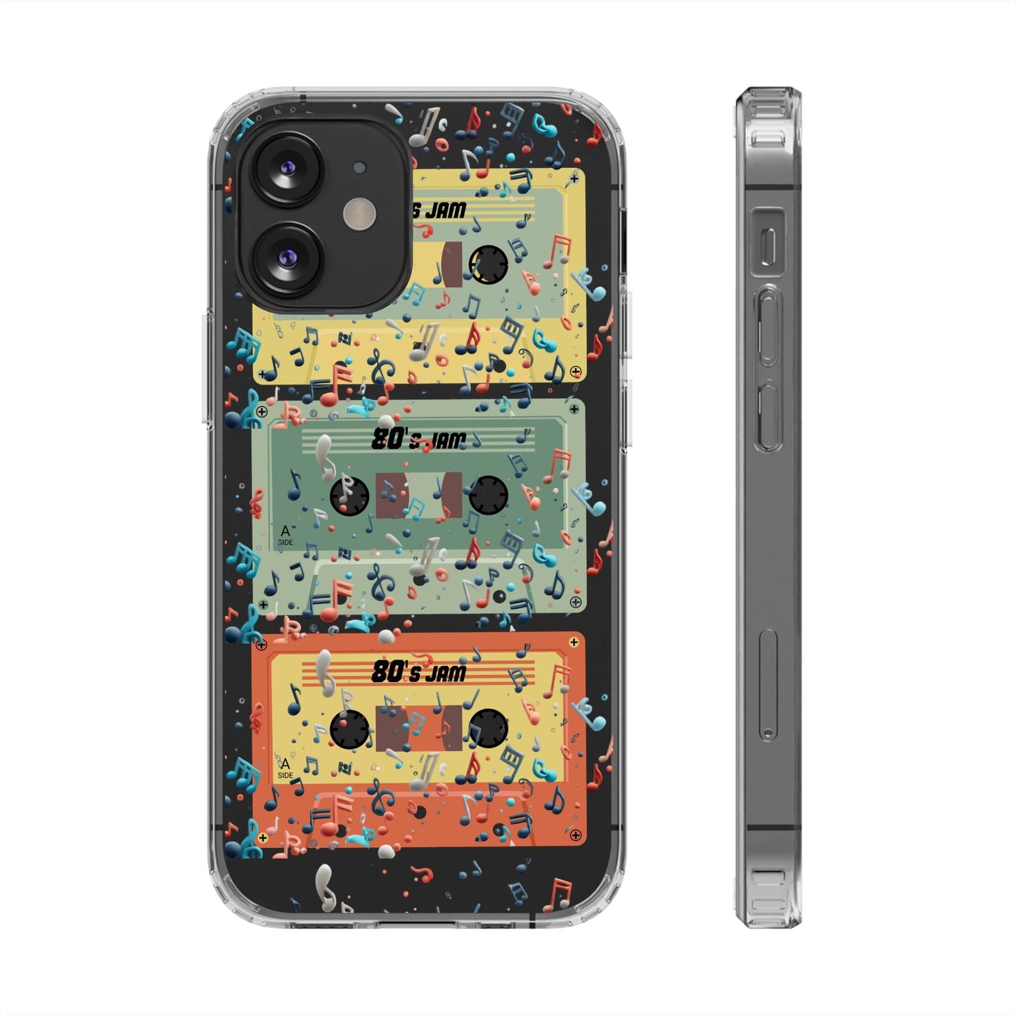 80's Jam Cassette Tapes Clear Mobile Phone Case