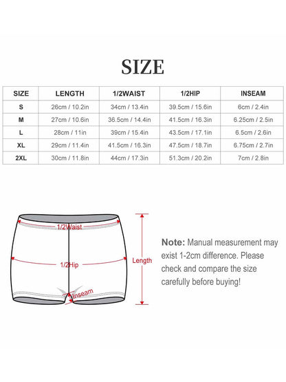 Baby Unicorn with Pink Roses Boxer Brief Boyshorts for Women (Made in USA)