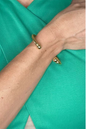 Cable Cuff 18k Gold Bracelet