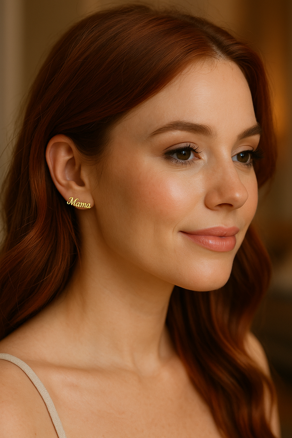 Mama 18k gold earrings