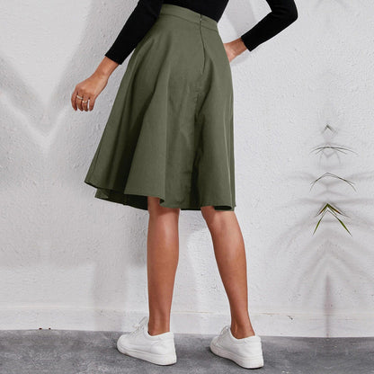 Green Pocket Skirt -clearance