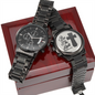 Be the Light Faith Based Engraved Black Chronograph Watch