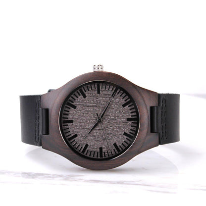A Little Dose of the Holy Ghost Faith Based Engraved Wooden Watch