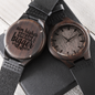 Aim Higher Dream Bigger Inspirational Engraved Wooden Watch