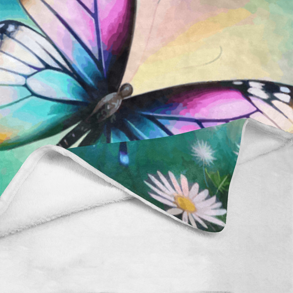 Beautiful Butterfly Blanket Ultra-Soft Micro Fleece Blanket 40" x 50" (Made in USA)