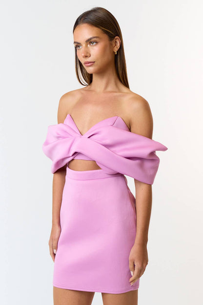 Lavender Scuba Mini Dress