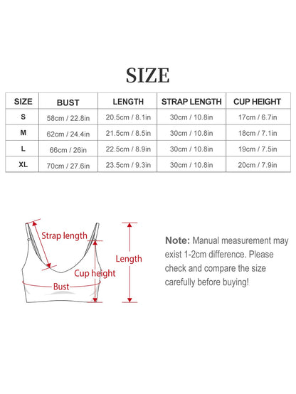Golden Unicorn Seamless Bra for Women (Front Printing)