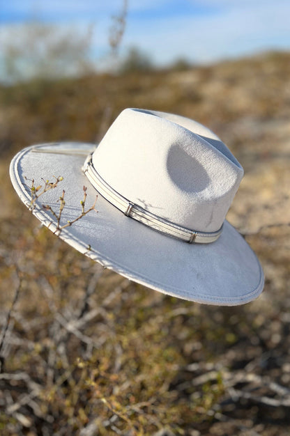 Cream Wide Brim Ivory Hat -clearance